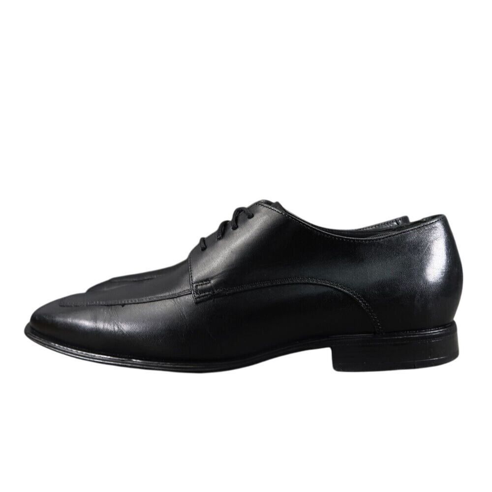 Cole Haan Shoes Mens 8.5 Oxford Classic Formal Leather Black Dress Event Lace Up - Picture 3 of 14